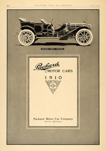 1909 Ad Packard Thirty Phaeton Antique Motor Car - ORIGINAL ADVERTISING CL6