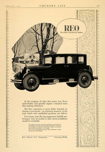 1925 Ad Reo Antique Motor Car Four Door Brougham V6 - ORIGINAL ADVERTISING CL6