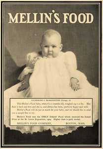 1905 Ad Catherine McNaughton Mellins Food Baby Company - ORIGINAL CL7