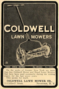 1905 Ad Coldwell Lawn Mower Toro Company Minneapolis - ORIGINAL ADVERTISING CL7