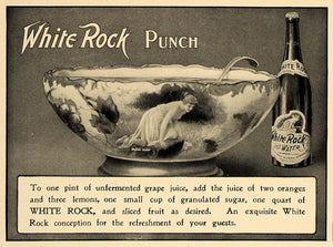 1905 Ad White Rock Water Bottle Fairy Perched Punch - ORIGINAL ADVERTISING CL7