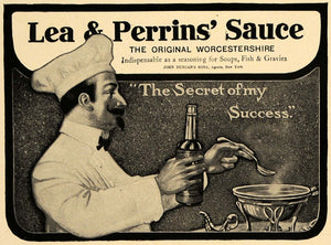 1906 Ad Lea Perrins Sauce Worcestershire Seasoning Soup - ORIGINAL CL8