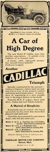 1907 Ad Antique Cadillac Model N G M K Pricing Detroit - ORIGINAL CL8