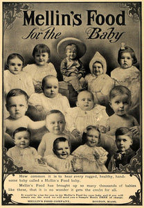 1907 Ad Mellins Food Company Boston Baby Children Food - ORIGINAL CL8