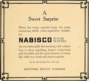 1907 Ad National Biscuit Nabisco Kraft Largest Bakery - ORIGINAL ADVERTISING CL8