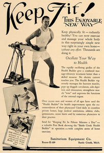1927 Ad Sanitarium Equipment Exercise Dorothy Knapp - ORIGINAL ADVERTISING CL8