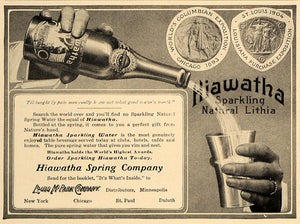 1906 Ad Louis M Park Hiawatha Spring Sparkling Water - ORIGINAL ADVERTISING CL8