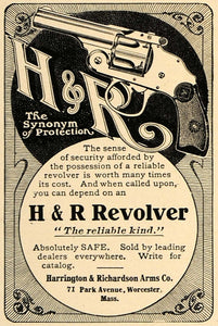 1906 Ad Revolver Harrington Richardson Arms Company Gun - ORIGINAL CL9