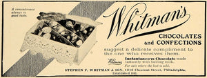 1906 Ad Stephen F Whitman & Son Instantaneous Chocolate - ORIGINAL CL9