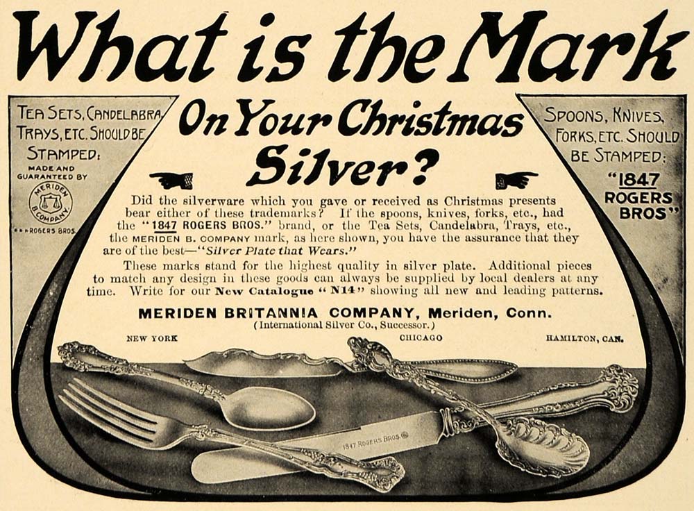 1906 Ad Silverware Spoon Knife Fork 1847 Rogers Bros - ORIGINAL ADVERTISING CL9