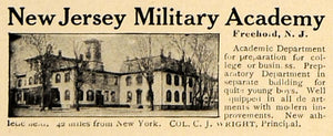 1907 Ad New Jersey Military Academy Glenwood Institute - ORIGINAL CL9