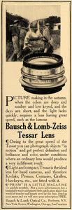 1907 Ad Bausch & Lomb-Zeiss Tessar Lens Deer Hunting - ORIGINAL ADVERTISING CL9