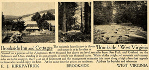 1906 Ad Brookside Inn and Cottages Deer Park Tree Lodge - ORIGINAL CL9
