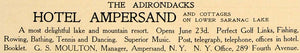 1906 Ad Hotel Ampersand & Cottages Resort Sanarac Lake - ORIGINAL CL9