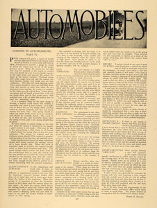 1907 Article Automobile Harry Haines Car Circuit Coil - ORIGINAL CL9