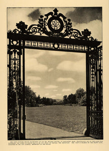 1913 Print Mt. Wachusett Mayard Thayer Guy Lowell Gate ORIGINAL HISTORIC CL9