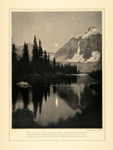1924 Print Consolation Valley at Dawn Walter Wilcox - ORIGINAL HISTORIC CL9