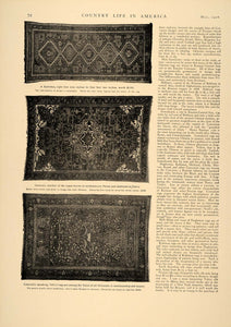 1906 Article Oriental Rug George Hunter Kazak Daghestan Persian Kerman CLA1