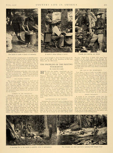 1906 Article Bitterfoot Range Idaho Camping Excursion Rock Climbing Moose CLA1