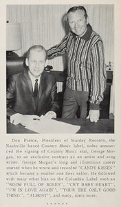 1967 Print Don Pierce Starday Records George Morgan - ORIGINAL HISTORIC CML