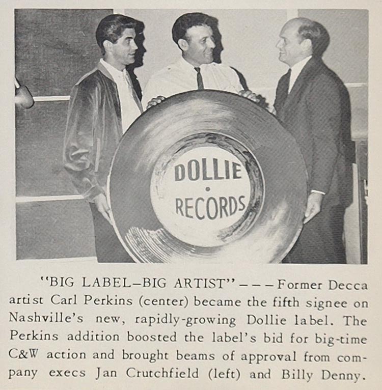 1966 Print Dollie Records Carl Perkins Jan Crutchfield ORIGINAL HISTORIC CML