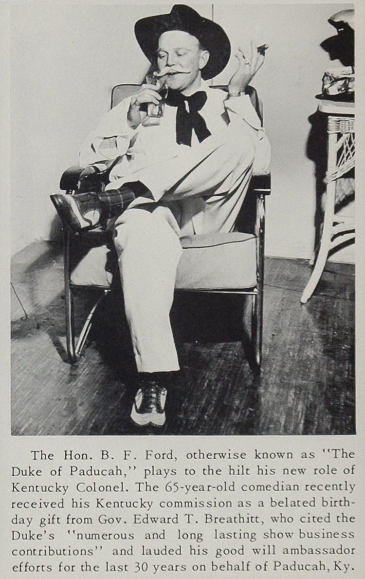 1966 Print Duke of Paducah Benjamin Francis Whitey Ford ORIGINAL HISTORIC CML