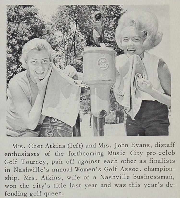 1966 Print Mrs. Chet Atkins Women's Golf Nashville - ORIGINAL HISTORIC IMAGE CML