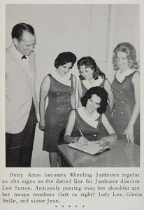 1966 Print Wheeling Jamboree WV Betty Amos Lee Sutton ORIGINAL HISTORIC CML