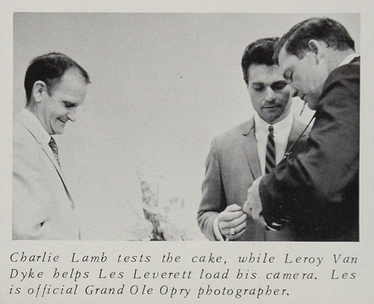 1966 Print Charlie Lamb Les Leverett Opry Photographer ORIGINAL HISTORIC CML