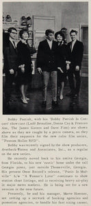 1968 Print Bobby Parrish Concert Cast Possum Holler RFD ORIGINAL HISTORIC CML