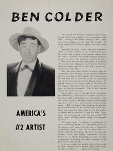1968 Article Ben Colder Sheb Wooley Country Music - ORIGINAL CML