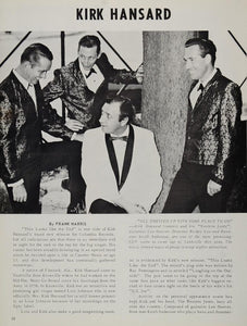 1966 Article Kirk Hansard Western Gents Country Music - ORIGINAL CML