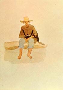 1963 Print Eduardo Mark Colombian Peasant Mountain Man - ORIGINAL COL1