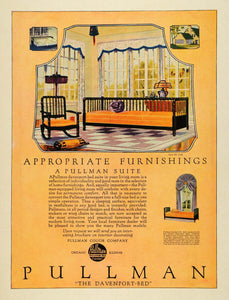1924 Ad Pullman Davenport Day Bed Furniture Home Furnishings Couch Chicago COL2