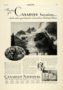 1931 Ad Canadian National Railway Observation Train Cars Tourism Travel COL2
