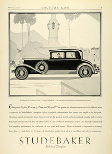 1930 Ad Antique Luxury Automobile Studebaker President Eight Victoria COL2