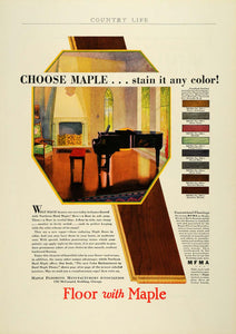 1929 Ad Maple Woodwork Hardwood Flooring Home Improvement Marietta Paint COL2