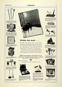 1931 Ad Abercrombie Fitch Sporting Goods Christmas Gifts Canes Hood COL2