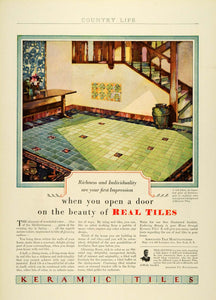 1929 Ad Keramic Ceramic Flooring Tiles Home Decor Improvement Floor COL2