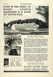 1931 Ad Louden Machinery Co E H Maytag Barns Cattle Newton Iowa Farm COL2