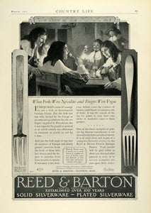 1927 Ad Reed Barton Sterling Silverware 17th Century France Fork Taunton COL3