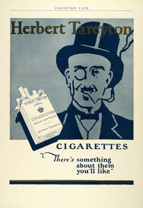 1927 Ad Herbert Tareyton Tobacco Cigarettes Charlie Chaplin Smoking Smokers COL3