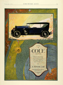 1923 Ad Antique Enclosed Convertible Cole American Motor Car Phaeton COL3