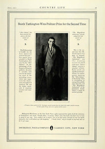 1922 Ad Double Day Page Co Garden City New York Booth Tarkington Pulitzer COL3