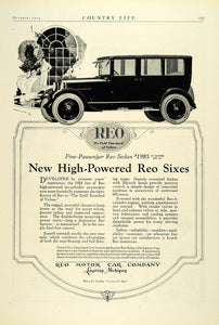 1923 Ad Reo Five-Passenger Sedan Automobile Lansing Michigan Motor Vehicle COL3