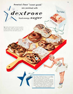 1950 Ad Cerelose Brand Dextrose Sugar Corn Products Refining Danish Donut COLL1