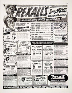 1951 Ad Rexall Drug Stores Amos N Andy CBS Spring Specials Druggists COLL1