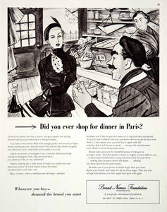 1951 Ad Brand Names Foundation French Market Non Profit Educational COLL1