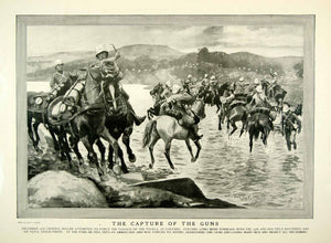 1900 Print Max Klepper General Buller Tugela Colenso Colonel Long Battle COLL4