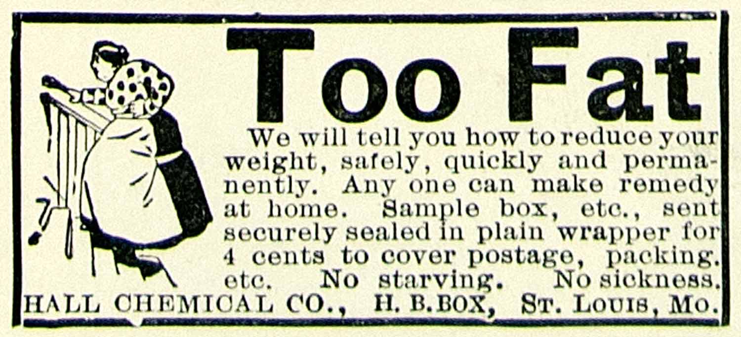 1899 Ad Hall Chemical St Louis Missouri Remedy Health Advertisement COLL4